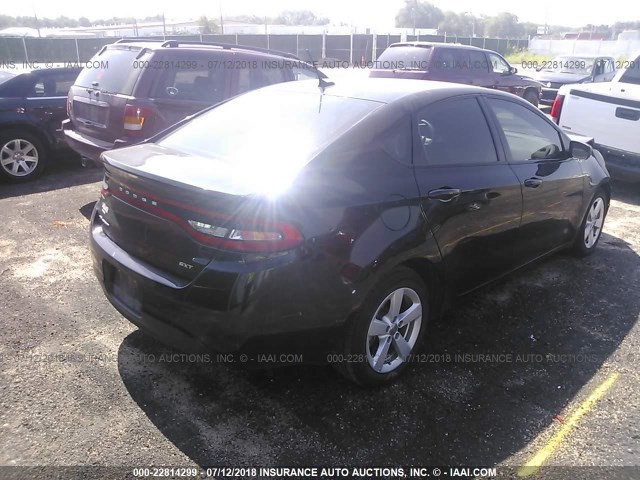 1C3CDFBB2FD128605 - 2015 DODGE DART SXT BLACK photo 4