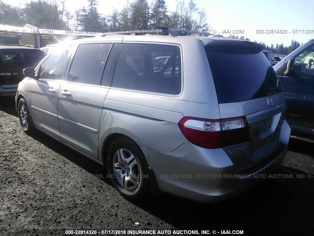 5FNRL38746B055658 - 2006 HONDA ODYSSEY EXL SILVER photo 3