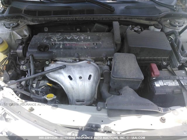4T1BE46K27U547473 - 2007 TOYOTA CAMRY NEW GENERAT CE/LE/XLE/SE SILVER photo 10