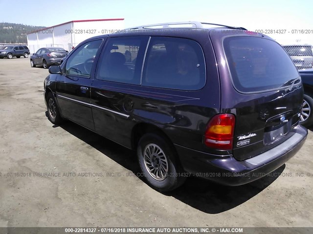 2FMDA5144WBA64185 - 1998 FORD WINDSTAR WAGON MAROON photo 3