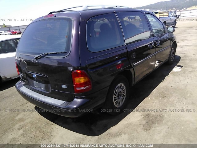 2FMDA5144WBA64185 - 1998 FORD WINDSTAR WAGON MAROON photo 4