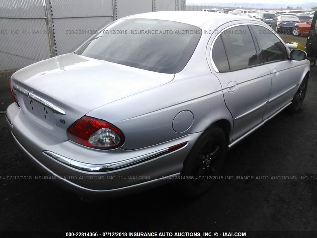 SAJEA51C02WC32529 - 2002 JAGUAR X-TYPE 3.0 SILVER photo 4