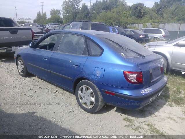 KMHDN56D46U201536 - 2006 HYUNDAI ELANTRA GLS/GT/LIMITED BLUE photo 3