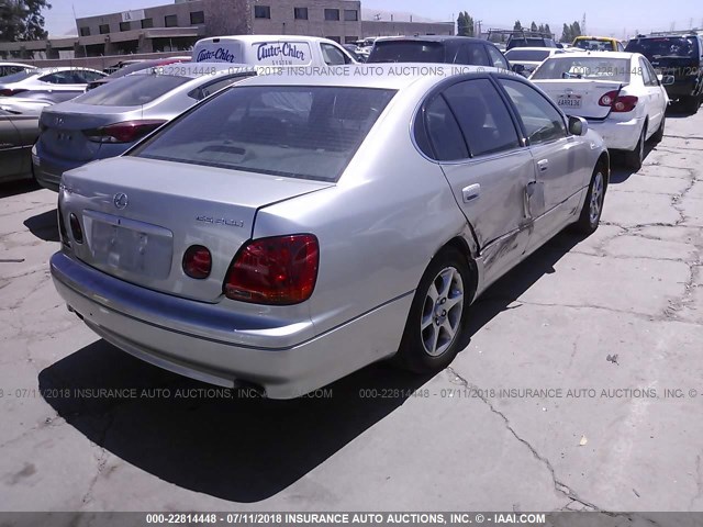 JT8BD69S530178560 - 2003 LEXUS GS 300 SILVER photo 4
