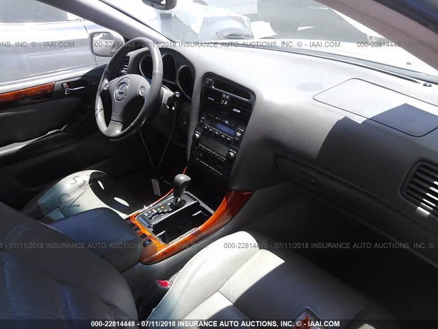 JT8BD69S530178560 - 2003 LEXUS GS 300 SILVER photo 5