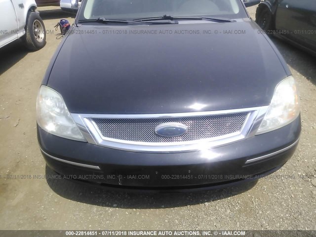 1FAHP28147G142608 - 2007 FORD FIVE HUNDRED LIMITED BLACK photo 6