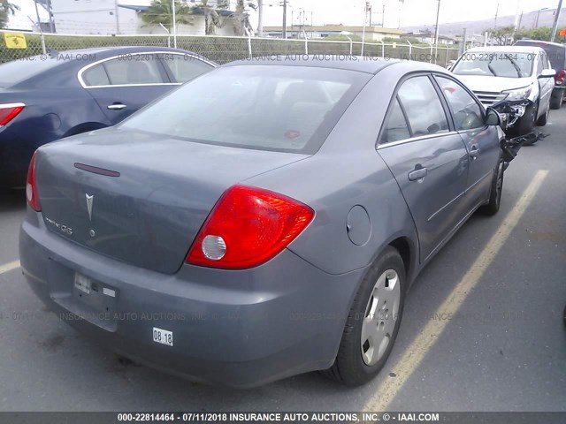 1G2ZF57B084165954 - 2008 PONTIAC G6 VALUE LEADER/BASE GRAY photo 4