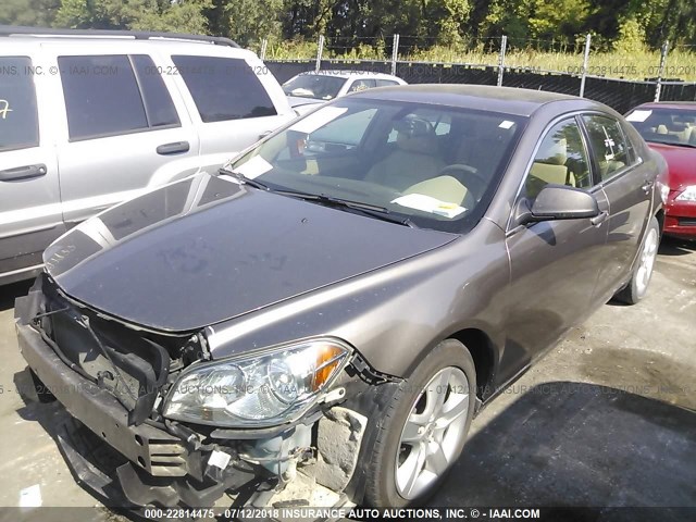 1G1ZB5E12BF143380 - 2011 CHEVROLET MALIBU LS BROWN photo 2