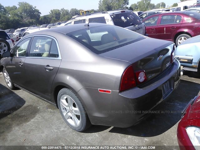 1G1ZB5E12BF143380 - 2011 CHEVROLET MALIBU LS BROWN photo 3