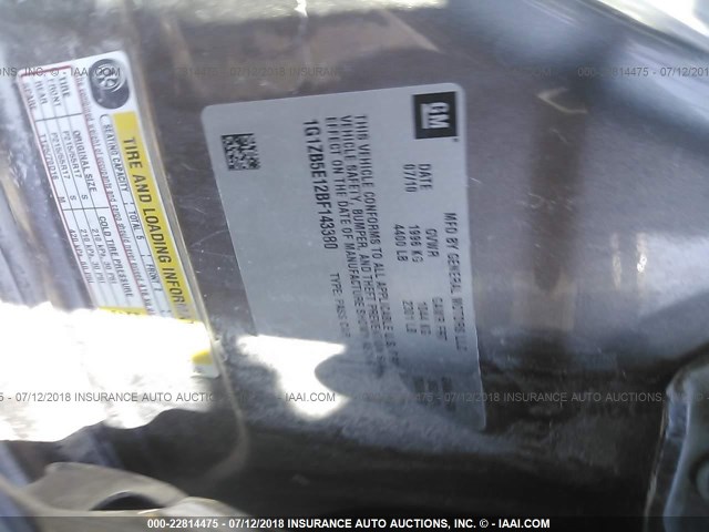 1G1ZB5E12BF143380 - 2011 CHEVROLET MALIBU LS BROWN photo 9