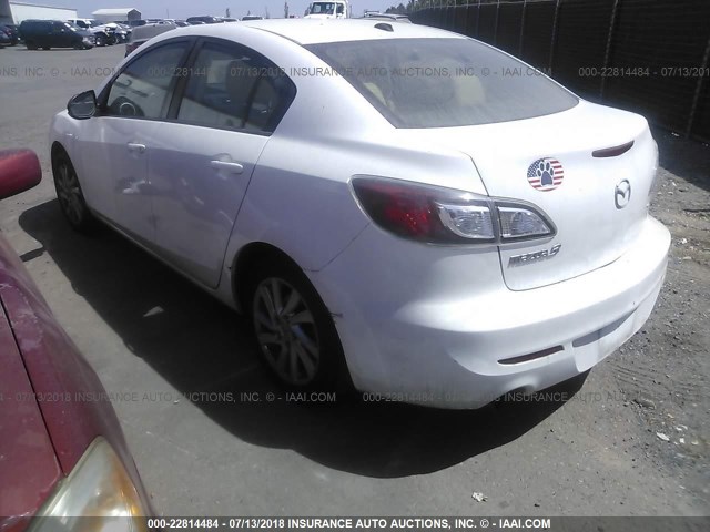 JM1BL1W81C1536506 - 2012 MAZDA 3 I WHITE photo 3