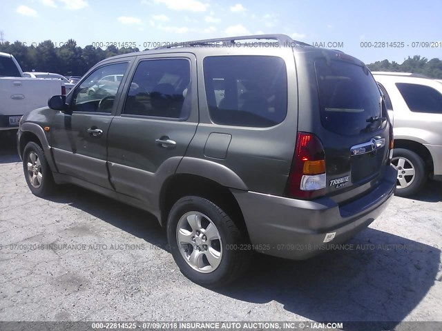 4F2YU08132KM36871 - 2002 MAZDA TRIBUTE LX/ES 绿色 照片 3