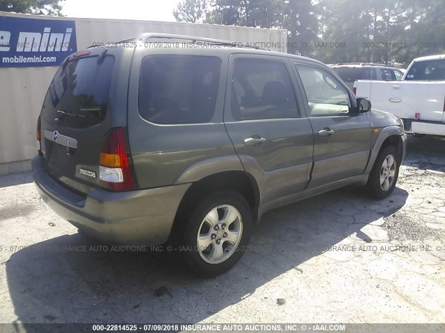 4F2YU08132KM36871 - 2002 MAZDA TRIBUTE LX/ES 绿色 照片 4