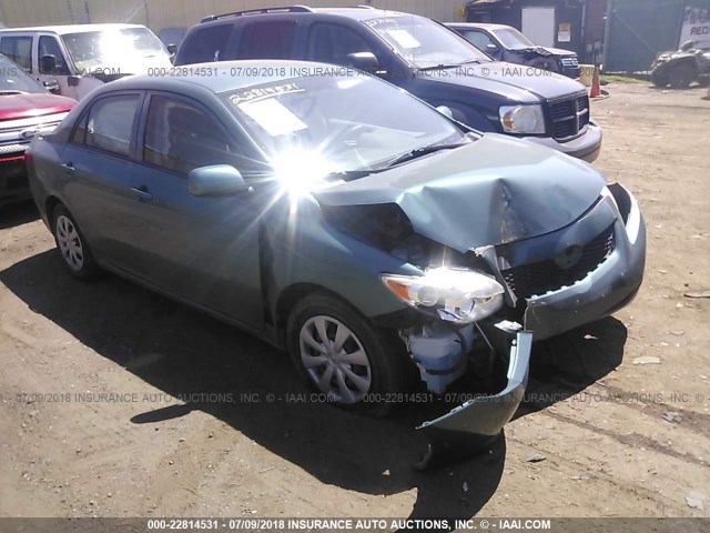 JTDBL40E699021687 - 2009 TOYOTA COROLLA LE/XLE TEAL photo 1