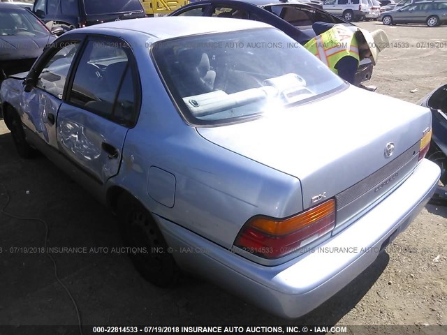 1NXAE09B6SZ231082 - 1995 TOYOTA COROLLA LE/DX ღია ლურჯი ფოტო 3
