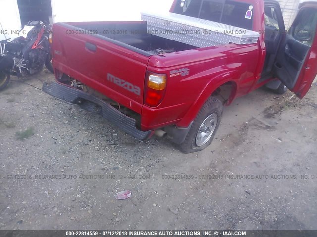 4F4YR12U25PM02820 - 2005 MAZDA B3000 RED photo 6