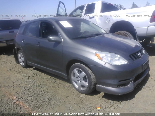 2T1KR38E04C256599 - 2004 TOYOTA COROLLA MATRIX XR GRAY photo 1