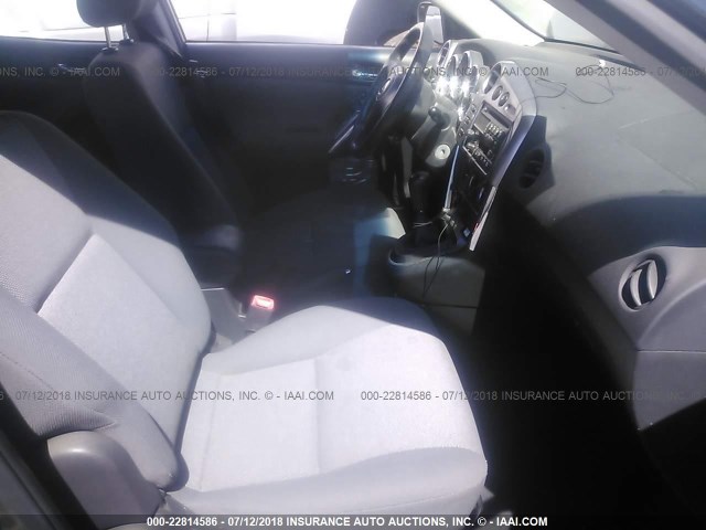 2T1KR38E04C256599 - 2004 TOYOTA COROLLA MATRIX XR GRAY photo 5