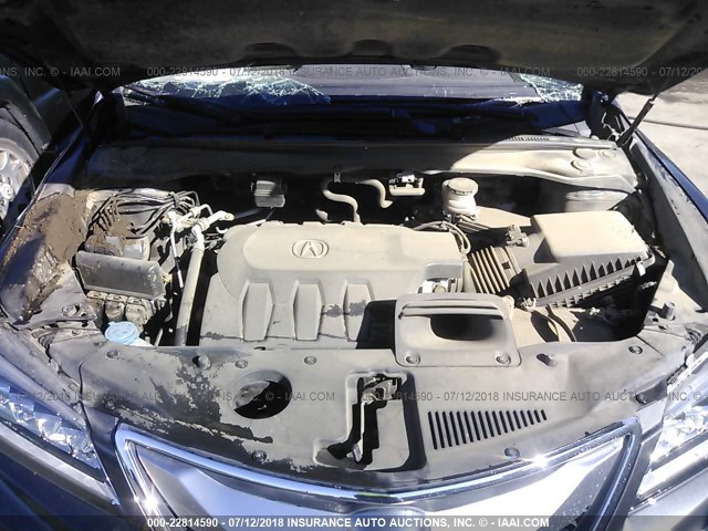 5J8TB4H51GL025384 - 2016 ACURA RDX TECHNOLOGY GRAY photo 10