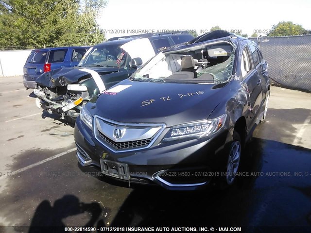 5J8TB4H51GL025384 - 2016 ACURA RDX TECHNOLOGY GRAY photo 2