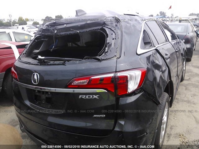 5J8TB4H51GL025384 - 2016 ACURA RDX TECHNOLOGY GRAY photo 4