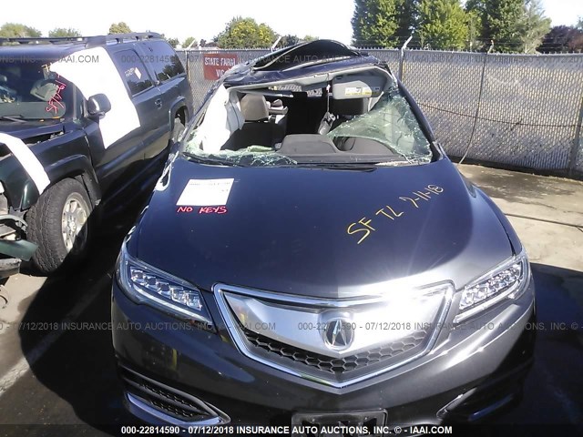 5J8TB4H51GL025384 - 2016 ACURA RDX TECHNOLOGY GRAY photo 6