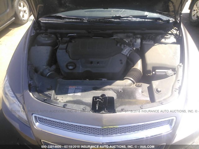 1G1ZG5E7XCF105032 - 2012 CHEVROLET MALIBU LTZ 灰色 照片 10