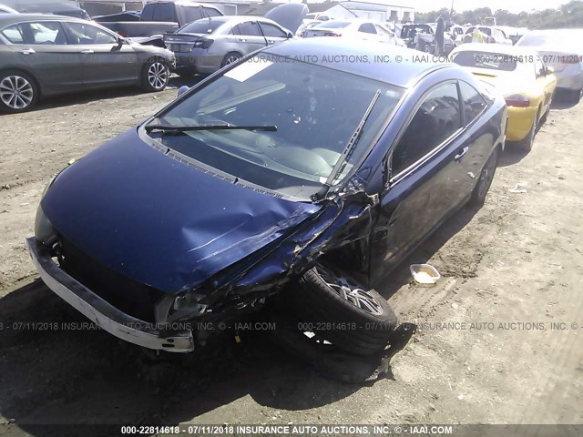 2HGFG12637H539541 - 2007 HONDA CIVIC LX BLUE photo 2