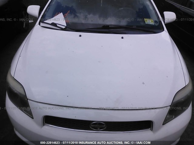 JTKDE177X50025984 - 2005 TOYOTA SCION TC 白色 照片 10