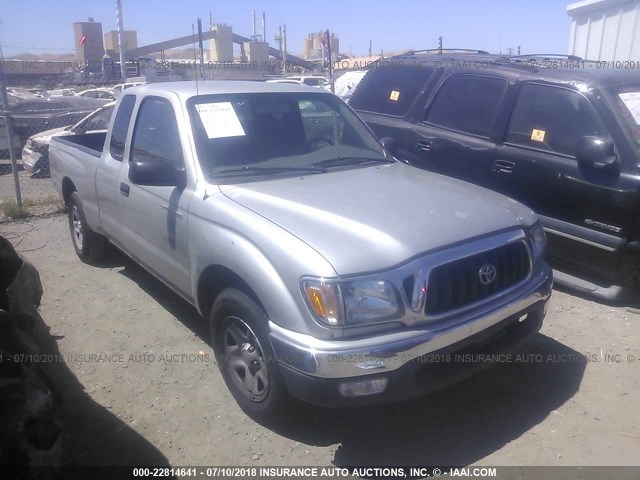 5TEVL52N01Z741110 - 2001 TOYOTA TACOMA XTRACAB SILVER photo 1