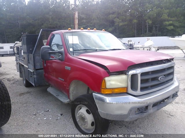 1FDAF56F7YEE26435 - 2000 FORD F550 SUPER DUTY RED photo 1