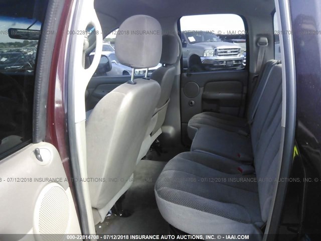 3D7HA18N72G126768 - 2002 DODGE RAM 1500 BURGUNDY photo 8