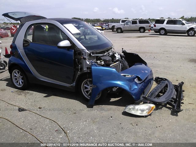 WMEEJ31X59K315170 - 2009 SMART FORTWO PURE/PASSION BLUE photo 1