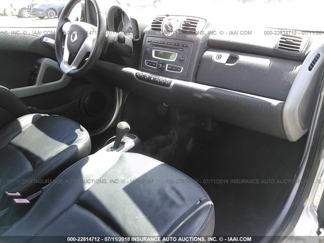 WMEEJ31X59K315170 - 2009 SMART FORTWO PURE/PASSION BLUE photo 5