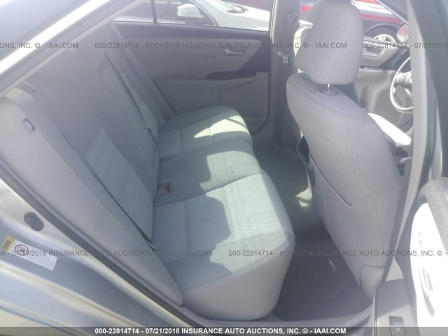 4T1BF1FK0FU037116 - 2015 TOYOTA CAMRY LE/XLE/SE/XSE 银色 照片 8