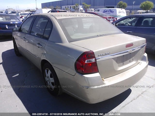 1G1ZS58F17F236308 - 2007 CHEVROLET MALIBU LS ოქროსფერი ფოტო 3
