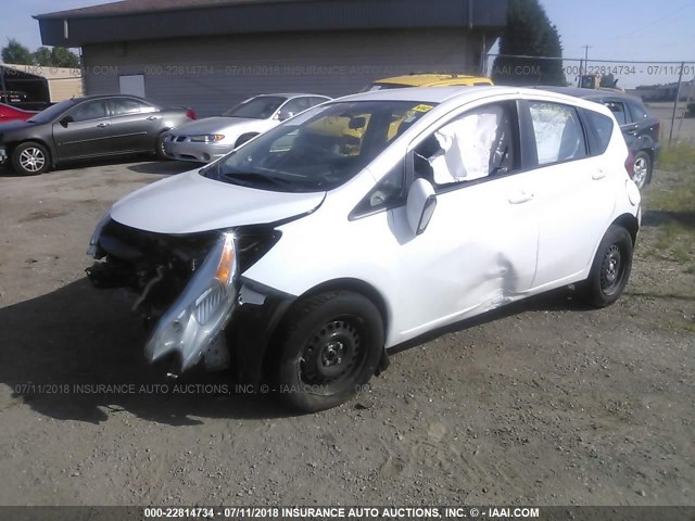 3N1CE2CPXGL403941 - 2016 NISSAN VERSA NOTE S/S PLUS/SV/SL/SR WHITE photo 2