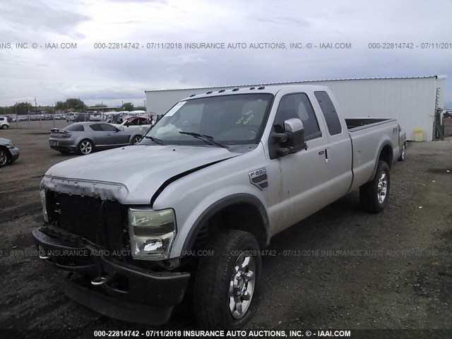 1FTSX31R78ED97336 - 2008 FORD F350 SRW SUPER DUTY SILVER photo 2