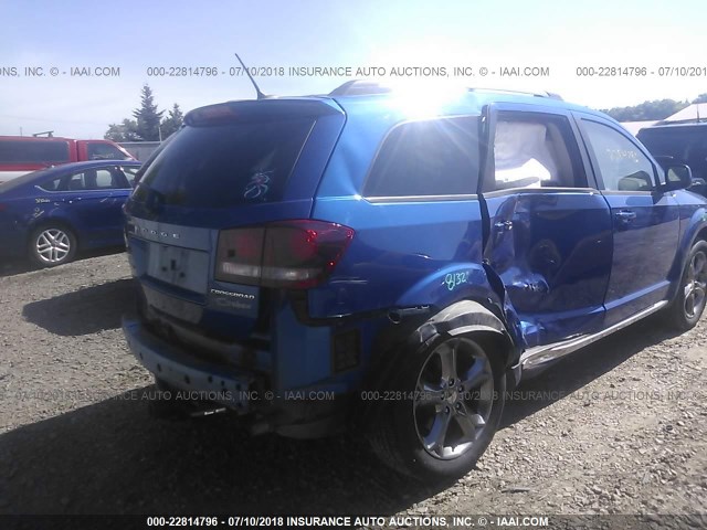 3C4PDCGB5FT714925 - 2015 DODGE JOURNEY CROSSROAD BLUE photo 6