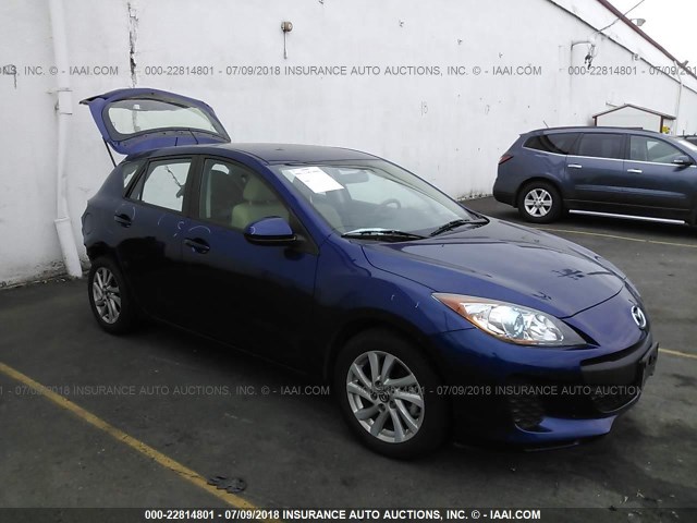 JM1BL1LP4D1798078 - 2013 MAZDA 3 I BLUE photo 1