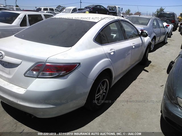 1YVHP81H595M50092 - 2009 MAZDA 6 I WHITE photo 4