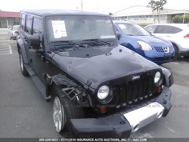 1J4GA59198L586190 - 2008 JEEP WRANGLER UNLIMITE SAHARA BLACK photo 6