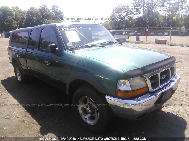 1FTZR15X1YTA88947 - 2000 FORD RANGER SUPER CAB GREEN photo 1