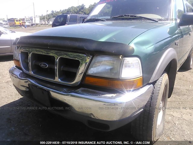 1FTZR15X1YTA88947 - 2000 FORD RANGER SUPER CAB GREEN photo 6