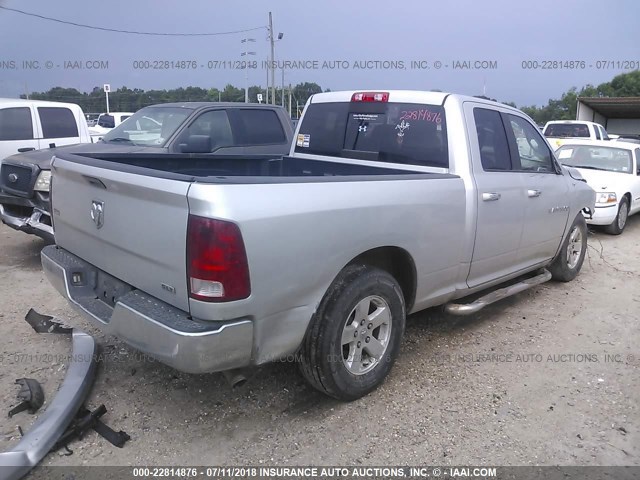 1D7RB1GP6BS674127 - 2011 DODGE RAM 1500 SILVER photo 4