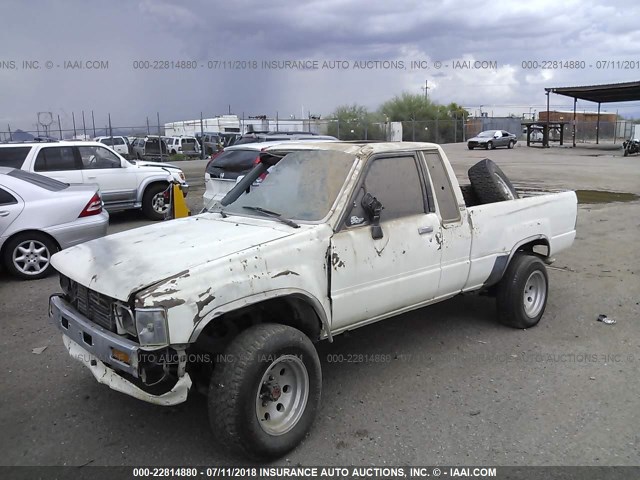 JT4RN67S0H5086203 - 1987 TOYOTA PICKUP XTRACAB RN67 SR5 WHITE photo 2