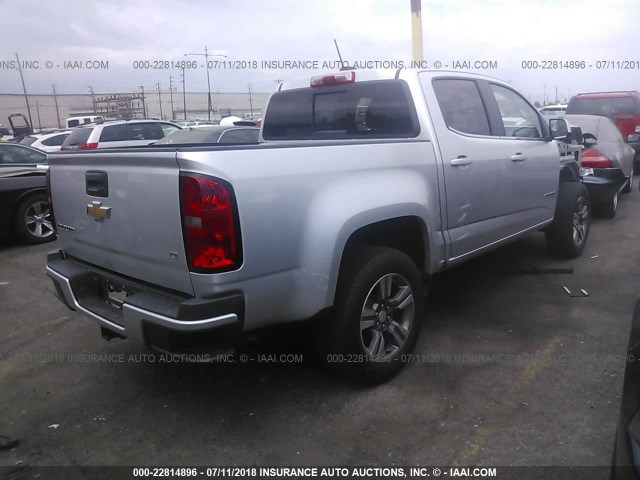 1GCGSCE38G1304176 - 2016 CHEVROLET COLORADO LT SILVER photo 4