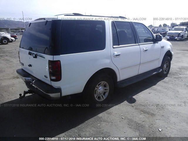 1FMPU16L81LB69480 - 2001 FORD EXPEDITION XLT WHITE photo 4