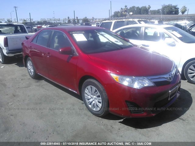 4T1BF1FK8EU794277 - 2014 TOYOTA CAMRY L/SE/LE/XLE RED photo 1