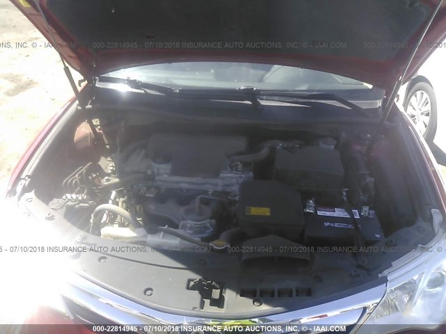 4T1BF1FK8EU794277 - 2014 TOYOTA CAMRY L/SE/LE/XLE 红色 照片 10